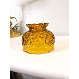 Vintage Moon and Stars Glass Fairy Light Lamp Shade BLUE Replacement LE SMITH